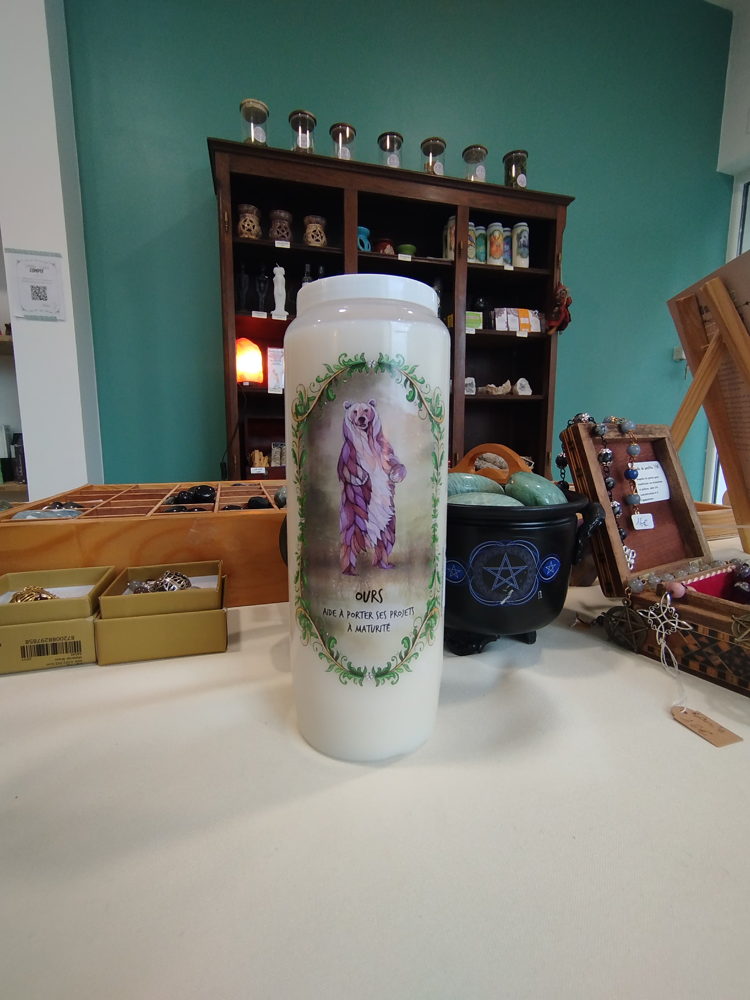 l'ours est un symbole de persévérance, il aide à porter ses projet à maturité