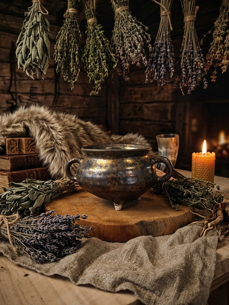 Chaudron en Céramique - en grès - Artisanal