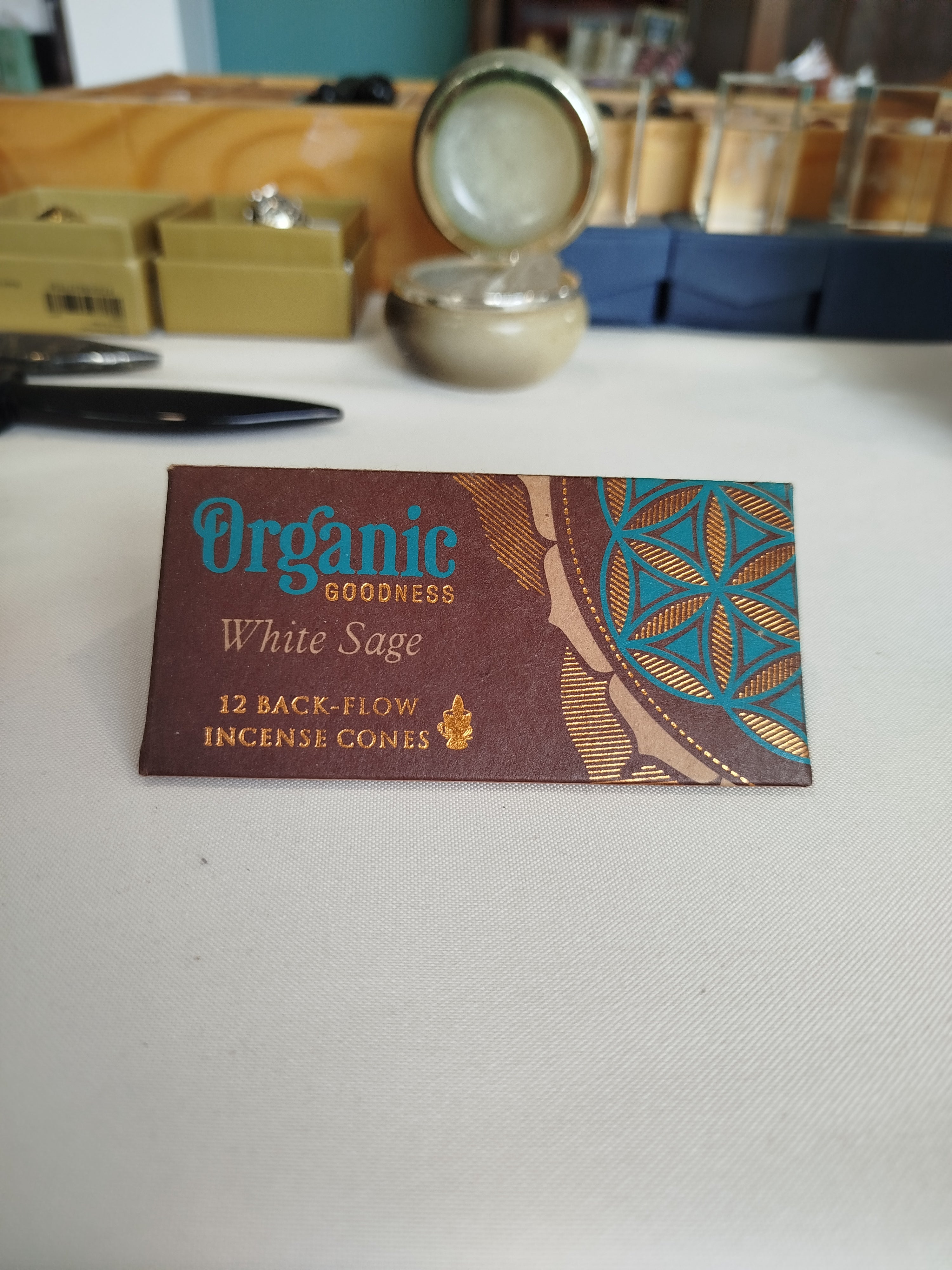 Sauge Blanche : Indispensable pour la purification et le renouveau, elle aide à dissiper les énergies stagnantes.