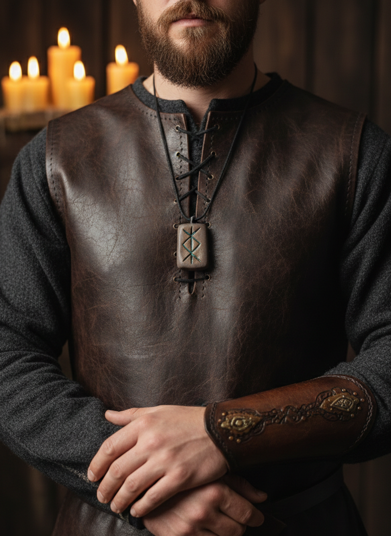 Talisman en grès noir et émail vert, façonné à la main avec intention pour offrir un ancrage spirituel et une protection inébranlable.