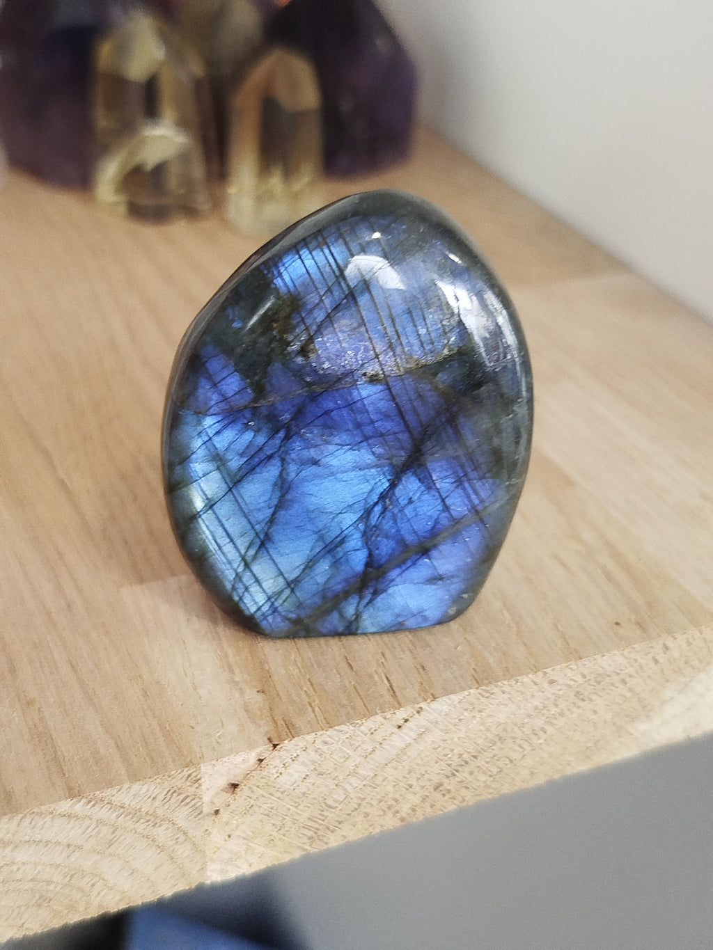 Lot de deux labradorites qualité Extra