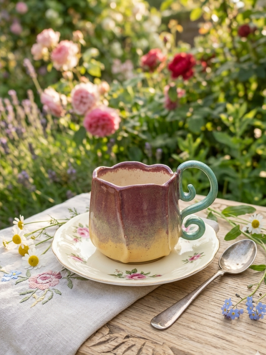 Tasse féerique - mug en grès Pyrité - céramique artisanale