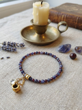 Bracelet "Le Secret du Chaudron" – Grenat & Iolite