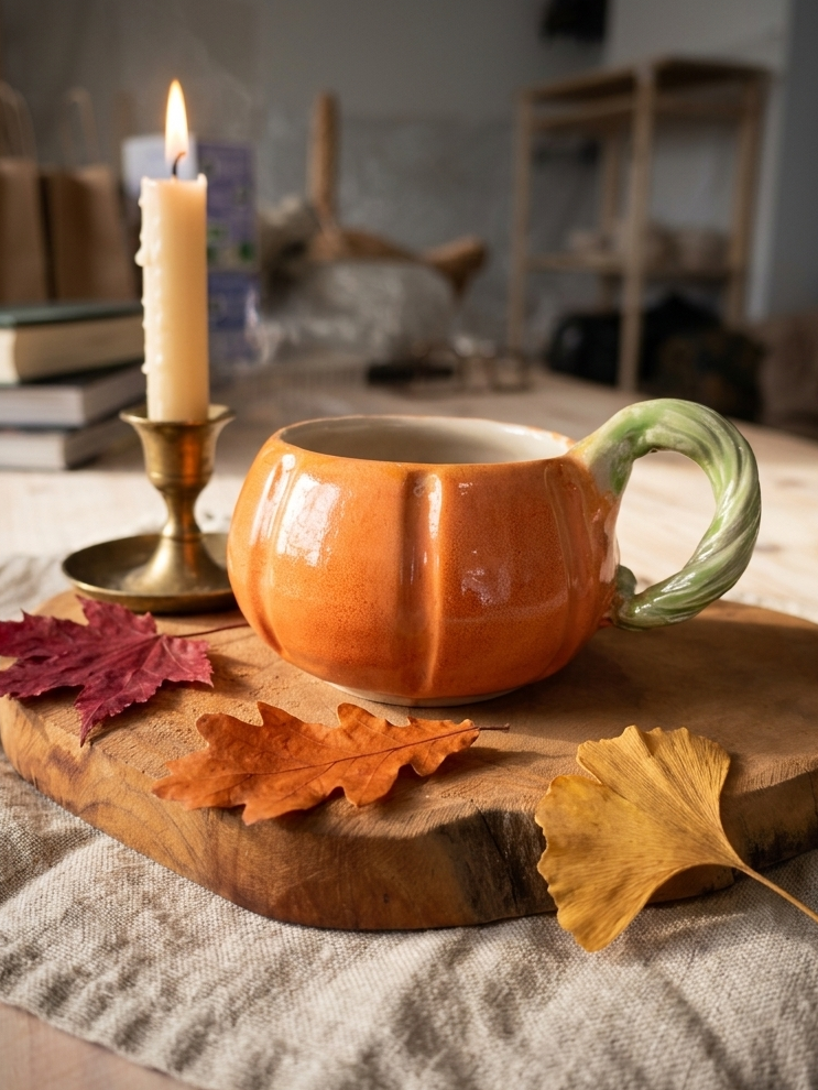 Tasses Citrouille en Céramique - mug en grès