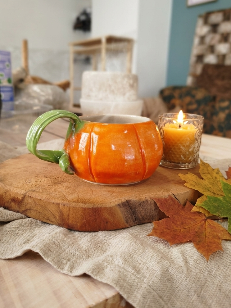 Tasses Citrouille en Céramique - mug en grès